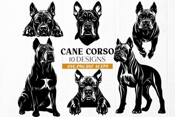 Cane Corso SVG Bundle – 10 Guard Dog DXF