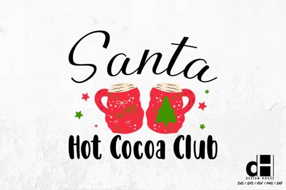 Christmas Cocoa Colorful Hand-Drawn SVG