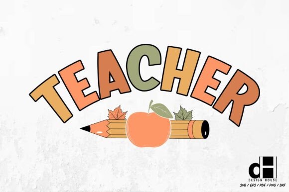 Fall Autumn Teacher SVG PNG