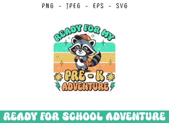 Pre K School Adventure Retro Groovy SVG