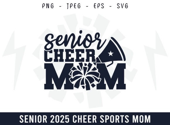 Senior Proud Cheer Mom Design SVG