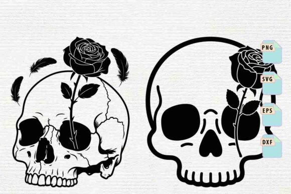 Skull and Sunflower Svg Bundle