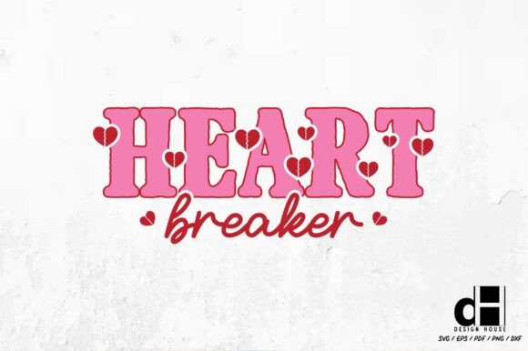 Valentine Heart Breaker SVG PNG
